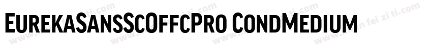 EurekaSansScOffcPro CondMedium字体转换